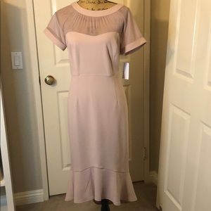 NWT EnFocus body-con blush pink dress size 14 W